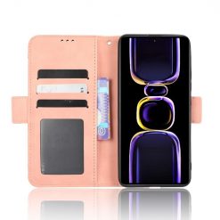 Lacné Kryty | Peňaženkové puzdro Slots case ružové – Xiaomi Poco F5 Pro | Lacné Kryty