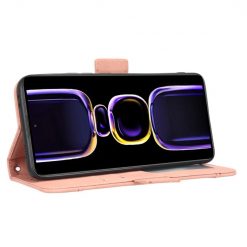 Lacné Kryty | Peňaženkové puzdro Slots case ružové – Xiaomi Poco F5 Pro | Lacné Kryty
