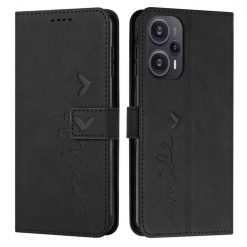 Peňaženkové puzdro Smile case čierne – Xiaomi Poco F5 | Lacné Kryty Lacné Kryty | Peňaženkové puzdro Smile case čierne – Xiaomi Poco F5 | Lacné Kryty