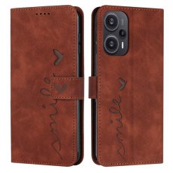 Peňaženkové puzdro Smile case hnedé – Xiaomi Poco F5 | Lacné Kryty Lacné Kryty | Peňaženkové puzdro Smile case hnedé – Xiaomi Poco F5 | Lacné Kryty