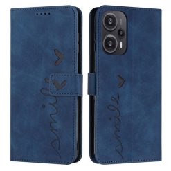 Lacné Kryty | Peňaženkové puzdro Smile case modré – Xiaomi Poco F5 | Lacné Kryty