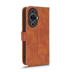 Lacné Kryty | Peňaženkové puzdro Solid hnedé – Huawei Nova 11 | Lacné Kryty