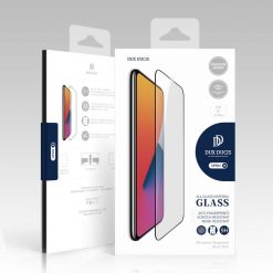 Lacné Kryty | Tvrdené sklo Dux Ducis celopovrchové čierne – Apple iPhone 15 Plus / 16 Plus | Lacné Kryty