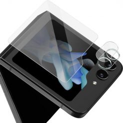 Lacné Kryty | Tvrdené sklo Tough glass 9H externé čierne – Samsung Galaxy Z Flip 5
