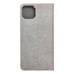 Knižkové puzdro Luna Book strieborné – Apple iPhone 15 Plus | Lacné Kryty Lacné Kryty | Knižkové puzdro Luna Book strieborné – Apple iPhone 15 Plus | Lacné Kryty
