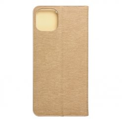 Lacné Kryty | Knižkové puzdro Luna Book zlaté – Apple iPhone 15 Plus | Lacné Kryty