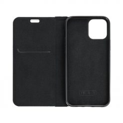 Lacné Kryty | Knižkové puzdro Luna Carbon čierne – Apple iPhone 15 | Lacné Kryty