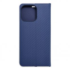 Lacné Kryty | Knižkové puzdro Luna Carbon modré – Apple iPhone 15 Pro Max | Lacné Kryty