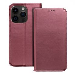 Lacné Kryty | Knižkové puzdro Magnet Book bordové – Apple iPhone 15 Pro | Lacné Kryty