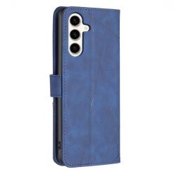 Knižkové puzdro Rhombus modré – Samsung Galaxy S23 FE | Lacné Kryty Lacné Kryty | Knižkové puzdro Rhombus modré – Samsung Galaxy S23 FE | Lacné Kryty