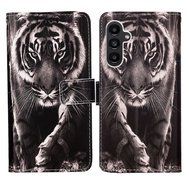 Knižkové puzdro Trendy Colored case Tiger – Samsung Galaxy S23 FE