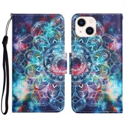 Lacné Kryty | Knižkové puzdro Trendy Cross case Hviezdna mandala – Apple iPhone 15 | Lacné Kryty