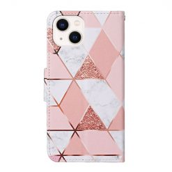 Lacné Kryty | Knižkové puzdro Trendy Cross case Mramor – Apple iPhone 15 | Lacné Kryty