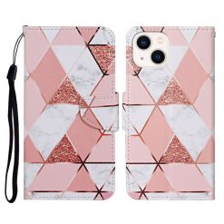 Lacné Kryty | Knižkové puzdro Trendy Cross case Mramor – Apple iPhone 15 | Lacné Kryty