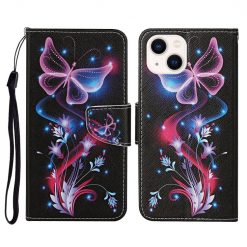 Lacné Kryty | Knižkové puzdro Trendy Cross case Nočný motýľ – Apple iPhone 15 | Lacné Kryty