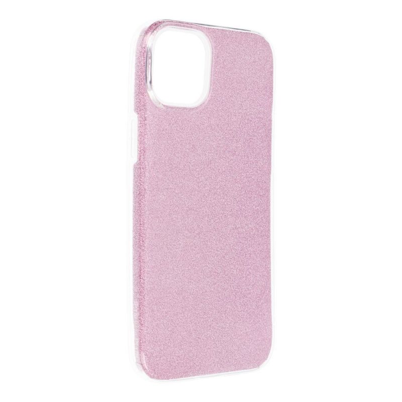 Ligotavý Kryt Forcell Shining ružový – Apple iPhone 15 Plus