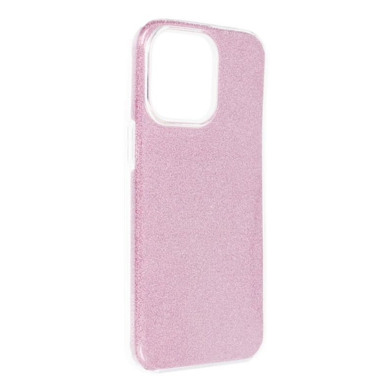 Lacné Kryty | Ligotavý Kryt Forcell Shining ružový – Apple iPhone 15 Pro Max