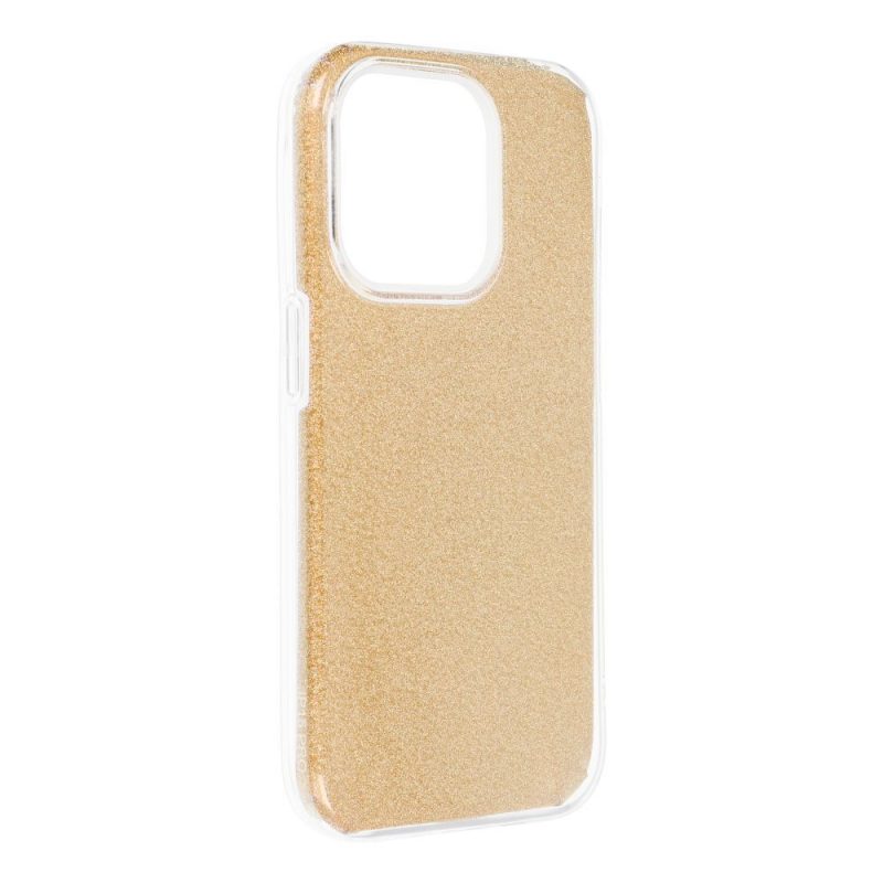 Lacné Kryty | Ligotavý Kryt Forcell Shining zlatý – Apple iPhone 15 Pro