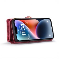 Multifunkčné peňaženkové puzdro CaseMe Detachable červené – Apple iPhone 15 | Lacné Kryty Lacné Kryty | Multifunkčné peňaženkové puzdro CaseMe Detachable červené – Apple iPhone 15 | Lacné Kryty
