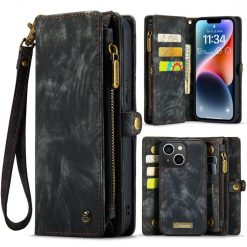 Multifunkčné peňaženkové puzdro CaseMe Detachable čierne – Apple iPhone 15 | Lacné Kryty Lacné Kryty | Multifunkčné peňaženkové puzdro CaseMe Detachable čierne – Apple iPhone 15 | Lacné Kryty