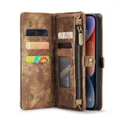 Multifunkčné peňaženkové puzdro CaseMe Detachable hnedé – Apple iPhone 15 | Lacné Kryty Lacné Kryty | Multifunkčné peňaženkové puzdro CaseMe Detachable hnedé – Apple iPhone 15 | Lacné Kryty