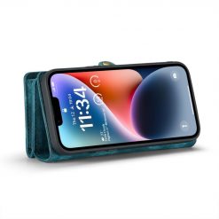 Lacné Kryty | Multifunkčné peňaženkové puzdro CaseMe Detachable modré – Apple iPhone 15 | Lacné Kryty