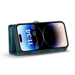 Lacné Kryty | Multifunkčné peňaženkové puzdro CaseMe Detachable modré – Apple iPhone 15 Pro | Lacné Kryty