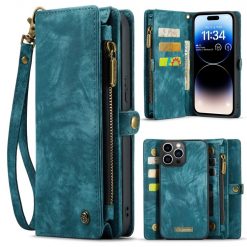 Multifunkčné peňaženkové puzdro CaseMe Detachable modré – Apple iPhone 15 Pro Max | Lacné Kryty Lacné Kryty | Multifunkčné peňaženkové puzdro CaseMe Detachable modré – Apple iPhone 15 Pro Max | Lacné Kryty