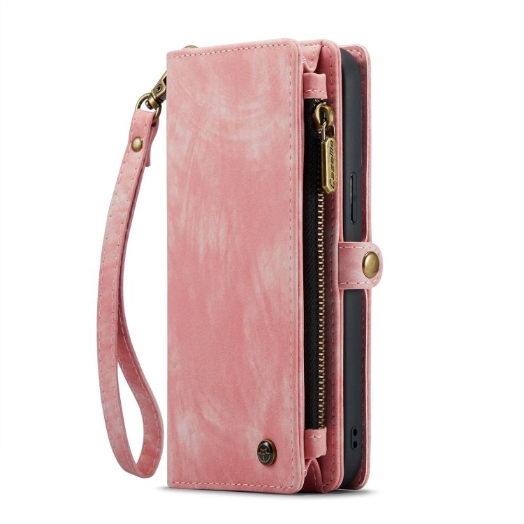 Multifunkčné peňaženkové puzdro CaseMe Detachable ružové – Apple iPhone 15