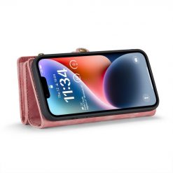 Lacné Kryty | Multifunkčné peňaženkové puzdro CaseMe Detachable ružové – Apple iPhone 15 | Lacné Kryty