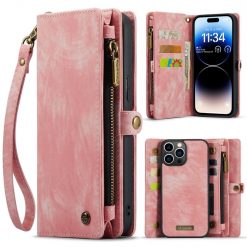 Multifunkčné peňaženkové puzdro CaseMe Detachable ružové – Apple iPhone 15 Pro | Lacné Kryty Lacné Kryty | Multifunkčné peňaženkové puzdro CaseMe Detachable ružové – Apple iPhone 15 Pro | Lacné Kryty