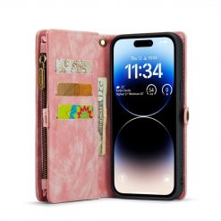 Multifunkčné peňaženkové puzdro CaseMe Detachable ružové – Apple iPhone 15 Pro | Lacné Kryty Lacné Kryty | Multifunkčné peňaženkové puzdro CaseMe Detachable ružové – Apple iPhone 15 Pro | Lacné Kryty
