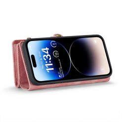 Multifunkčné peňaženkové puzdro CaseMe Detachable ružové – Apple iPhone 15 Pro | Lacné Kryty Lacné Kryty | Multifunkčné peňaženkové puzdro CaseMe Detachable ružové – Apple iPhone 15 Pro | Lacné Kryty