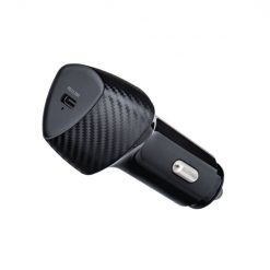Nabíjačka do auta Forcell Carbon car charger USB-C 3.0 PD20W CC50-1C čierna + kábel pre iPhone Lightning 8-pin PD20W | Lacné Kryty Lacné Kryty | Nabíjačka do auta Forcell Carbon car charger USB-C 3.0 PD20W CC50-1C čierna + kábel pre iPhone Lightning 8-pin PD20W | Lacné Kryty