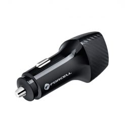 Nabíjačka do auta Forcell Carbon car charger USB-C 3.0 PD20W CC50-1C čierna + kábel pre iPhone Lightning 8-pin PD20W | Lacné Kryty Lacné Kryty | Nabíjačka do auta Forcell Carbon car charger USB-C 3.0 PD20W CC50-1C čierna + kábel pre iPhone Lightning 8-pin PD20W | Lacné Kryty