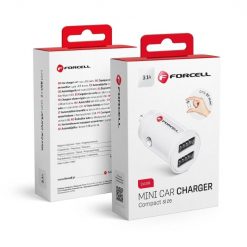 Lacné Kryty | Nabíjačka do auta Forcell Mini car charger 2xUSB 3.1A CC-SJ02 biela | Lacné Kryty
