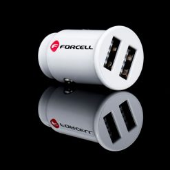 Lacné Kryty | Nabíjačka do auta Forcell Mini car charger 2xUSB 3.1A CC-SJ02 biela | Lacné Kryty