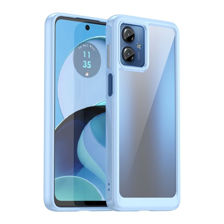 Ochranný kryt Colorful Acrylic case modrý – Motorola Moto G14