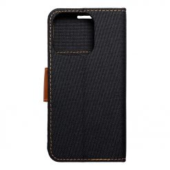 Lacné Kryty | Peňaženkové puzdro Canvas Book čierne – Apple iPhone 15 Pro | Lacné Kryty