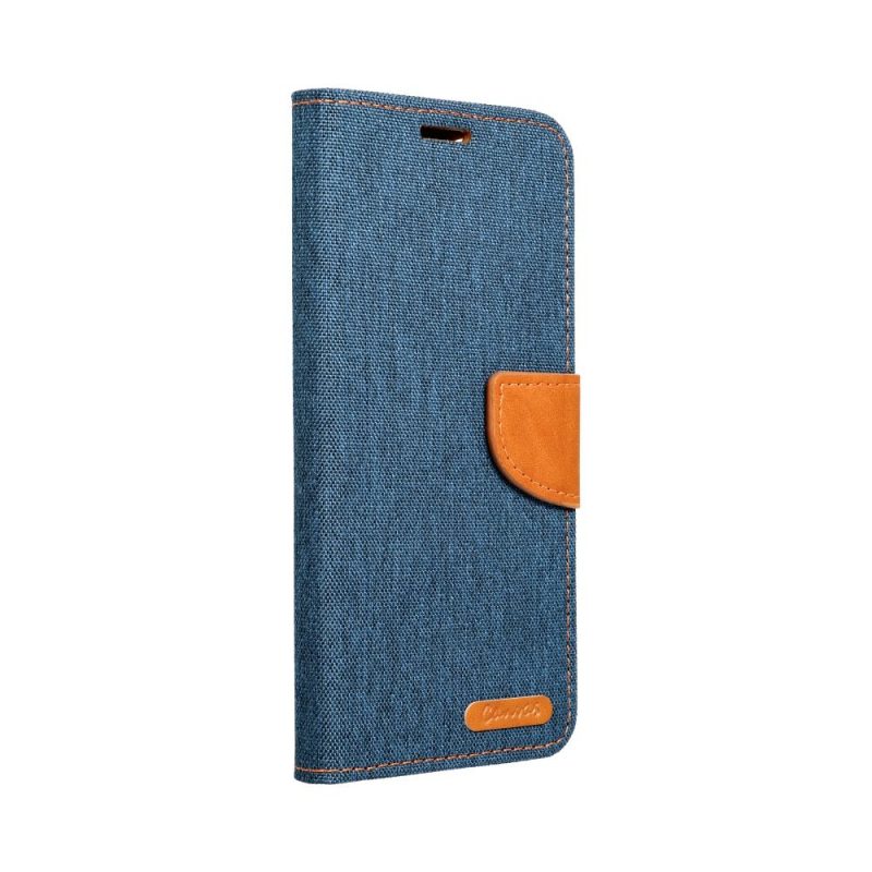 Peňaženkové puzdro Canvas Book modré – Apple iPhone 15 Pro Max