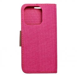 Lacné Kryty | Peňaženkové puzdro Canvas Book ružové – Apple iPhone 15 Pro | Lacné Kryty