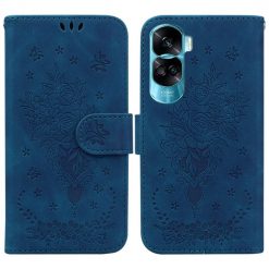 Peňaženkové puzdro Embossing Pattern Kytica modré – Honor 90 Lite | Lacné Kryty Lacné Kryty | Peňaženkové puzdro Embossing Pattern Kytica modré – Honor 90 Lite | Lacné Kryty