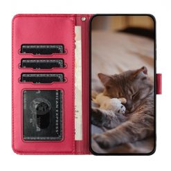 Peňaženkové puzdro Embossing Pattern Mačky červené – Apple iPhone 15 | Lacné Kryty Lacné Kryty | Peňaženkové puzdro Embossing Pattern Mačky červené – Apple iPhone 15 | Lacné Kryty
