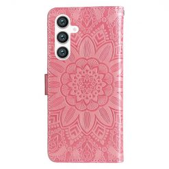 Peňaženkové puzdro Embossing Pattern Slnečnica ružové – Samsung Galaxy S23 FE | Lacné Kryty Lacné Kryty | Peňaženkové puzdro Embossing Pattern Slnečnica ružové – Samsung Galaxy S23 FE | Lacné Kryty