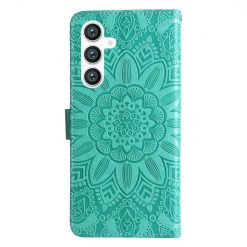Peňaženkové puzdro Embossing Pattern Slnečnica zelené – Samsung Galaxy S23 FE | Lacné Kryty Lacné Kryty | Peňaženkové puzdro Embossing Pattern Slnečnica zelené – Samsung Galaxy S23 FE | Lacné Kryty