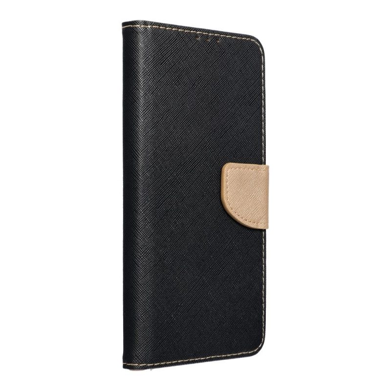 Peňaženkové puzdro Fancy Book čierno-zlaté  – Apple iPhone 15