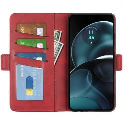 Peňaženkové puzdro Magnetic fresh case červené – Motorola Moto G14 | Lacné Kryty Lacné Kryty | Peňaženkové puzdro Magnetic fresh case červené – Motorola Moto G14 | Lacné Kryty