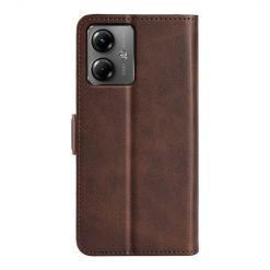 Peňaženkové puzdro Magnetic fresh case hnedé – Motorola Moto G14 | Lacné Kryty Lacné Kryty | Peňaženkové puzdro Magnetic fresh case hnedé – Motorola Moto G14 | Lacné Kryty