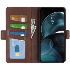 Peňaženkové puzdro Magnetic fresh case hnedé – Motorola Moto G14 | Lacné Kryty Lacné Kryty | Peňaženkové puzdro Magnetic fresh case hnedé – Motorola Moto G14 | Lacné Kryty