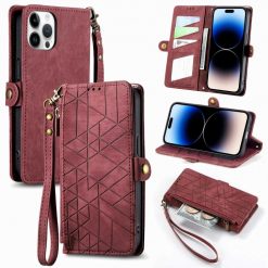 Lacné Kryty | Peňaženkové puzdro Purse case červené – Apple iPhone 15 Pro Max | Lacné Kryty